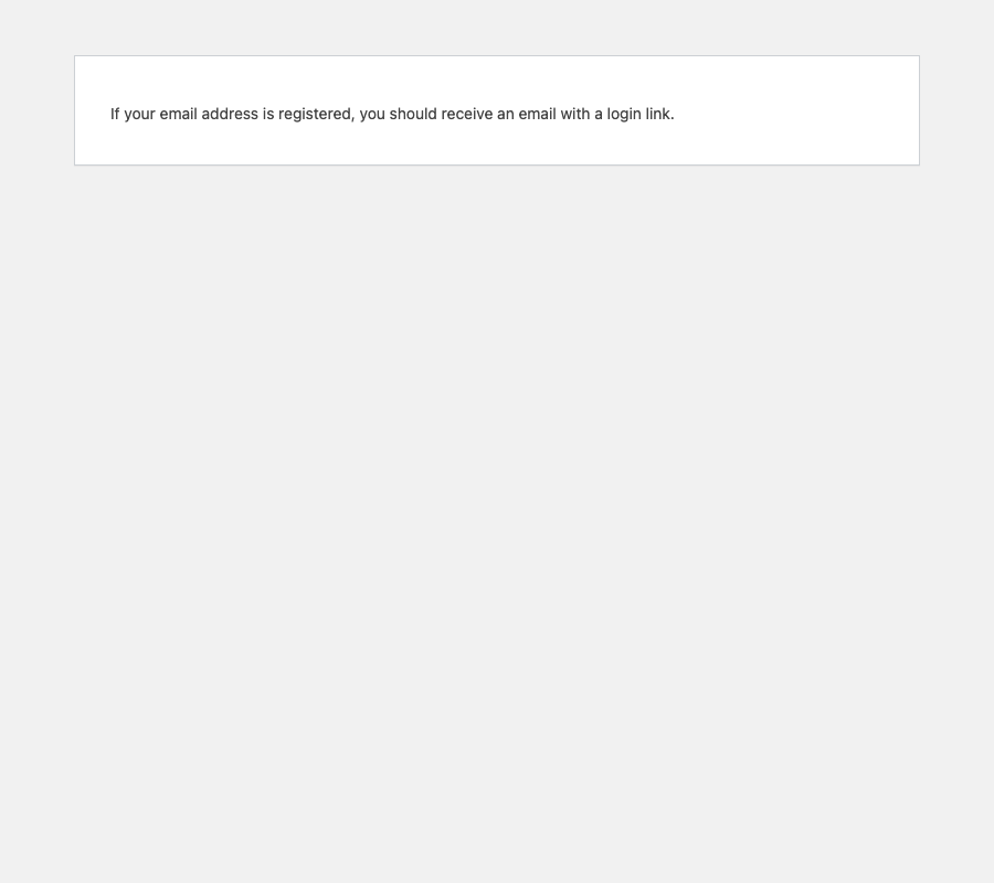 Confirmation message after email form submission